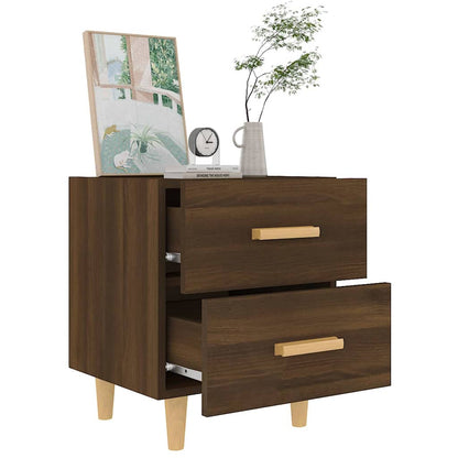 vidaXL Bed Cabinets 2 pcs Brown Oak 40x35x47.5 cm 6