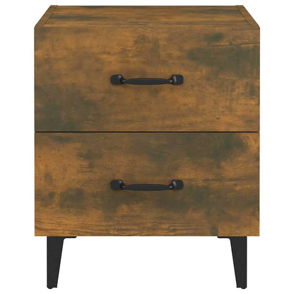 vidaXL Bedside Cabinet | Set of 2 | Smoked oak | Engineered wood, metal | Medium 4
