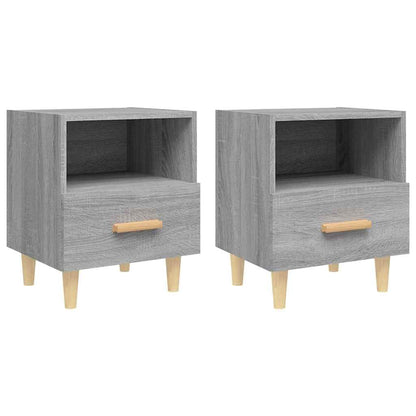 vidaXL Bedside Cabinet | Set of 2 | Grey Sonoma 2