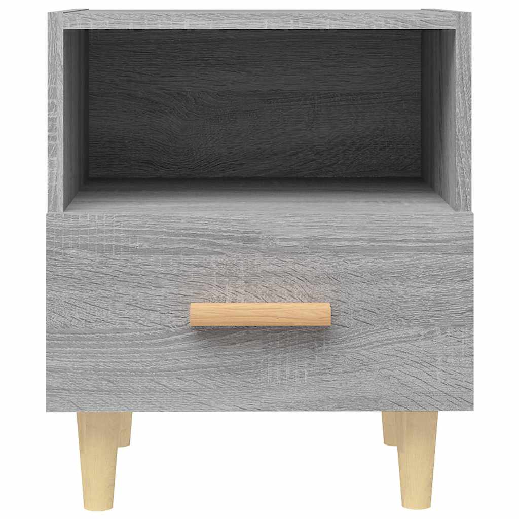 vidaXL Bedside Cabinet | Set of 2 | Grey Sonoma 4