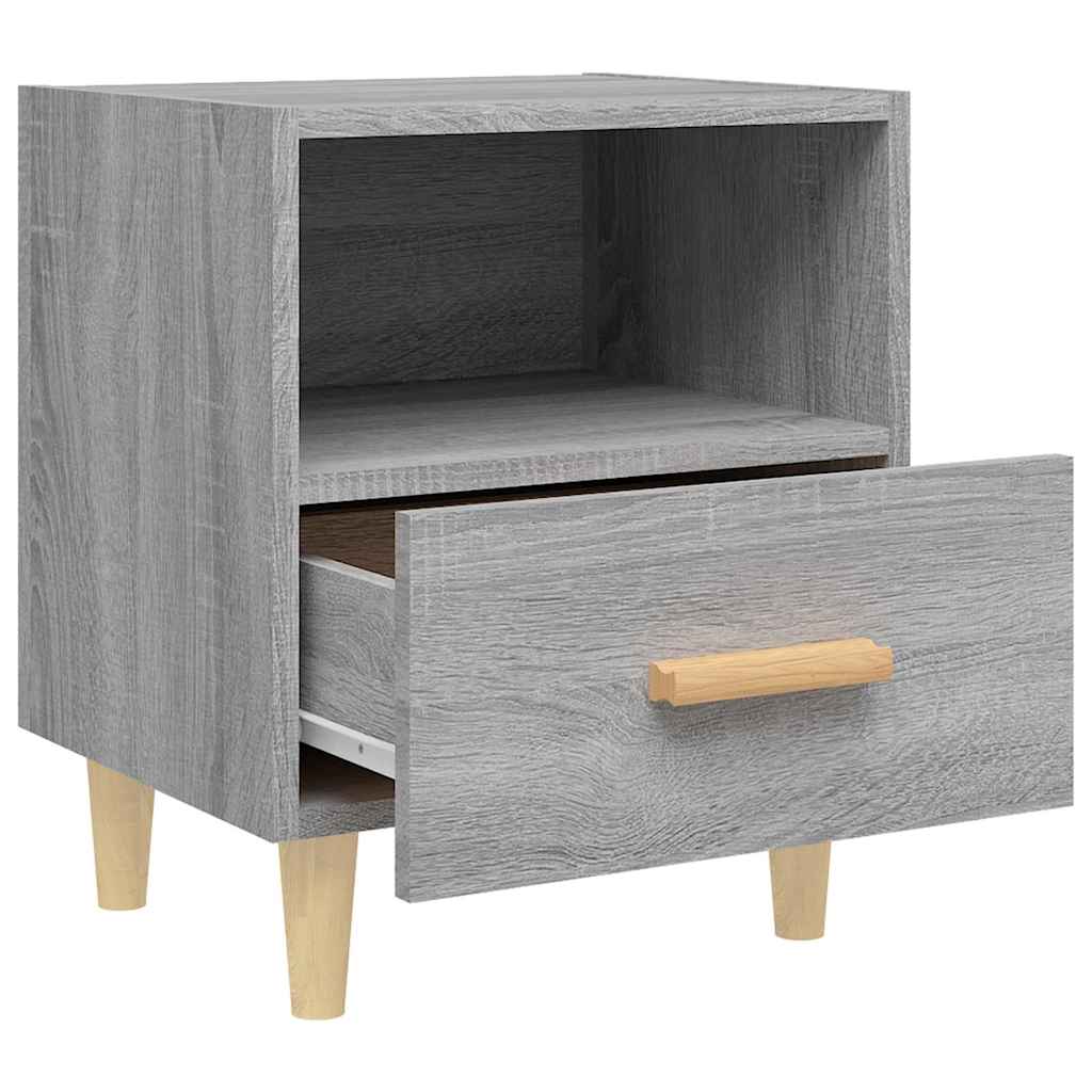 vidaXL Bedside Cabinet | Set of 2 | Grey Sonoma 6