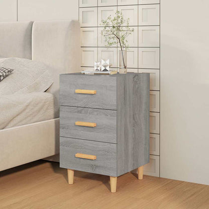 vidaXL Bedside Cabinet Grey Sonoma 40x40x66 cm Engineered Wood 3