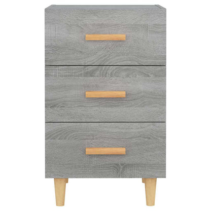 vidaXL Bedside Cabinet Grey Sonoma 40x40x66 cm Engineered Wood 4