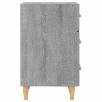 vidaXL Bedside Cabinet Grey Sonoma 40x40x66 cm Engineered Wood 5