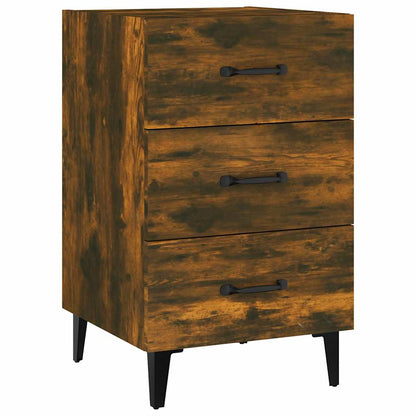 vidaXL Bedside Cabinet | Smoked Oak | Engineered wood, metal | Standard 2
