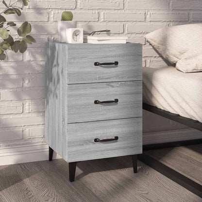 vidaXL Bedside Cabinet Grey Sonoma 40x40x66 cm Engineered Wood 1