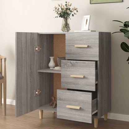 vidaXL Sideboard | Grey Sonoma | Engineered Wood | Medium | Sideboard 3