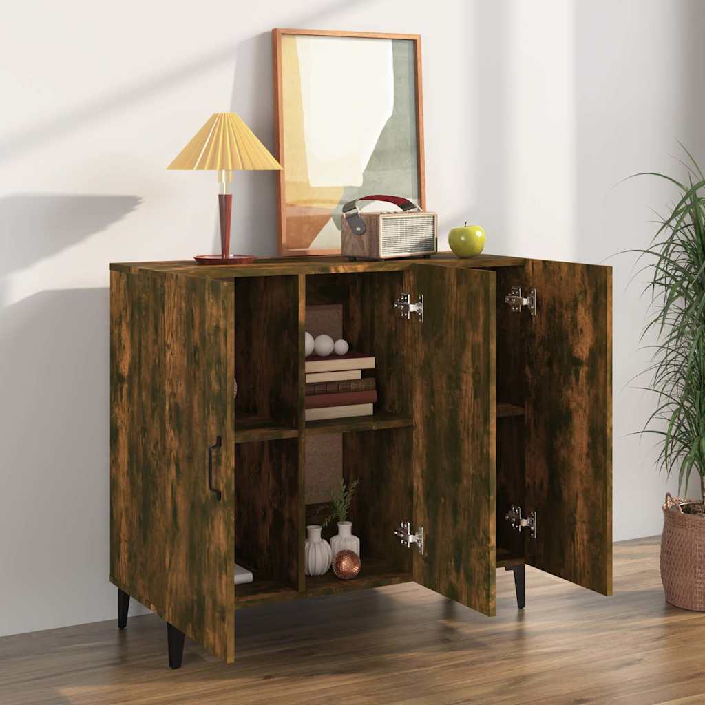 vidaXL Sideboard | Smoked oak | Engineered wood, metal | Medium | Sideboard 3