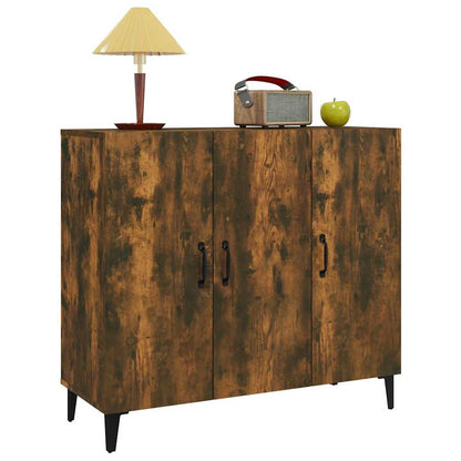vidaXL Sideboard | Smoked oak | Engineered wood, metal | Medium | Sideboard 4