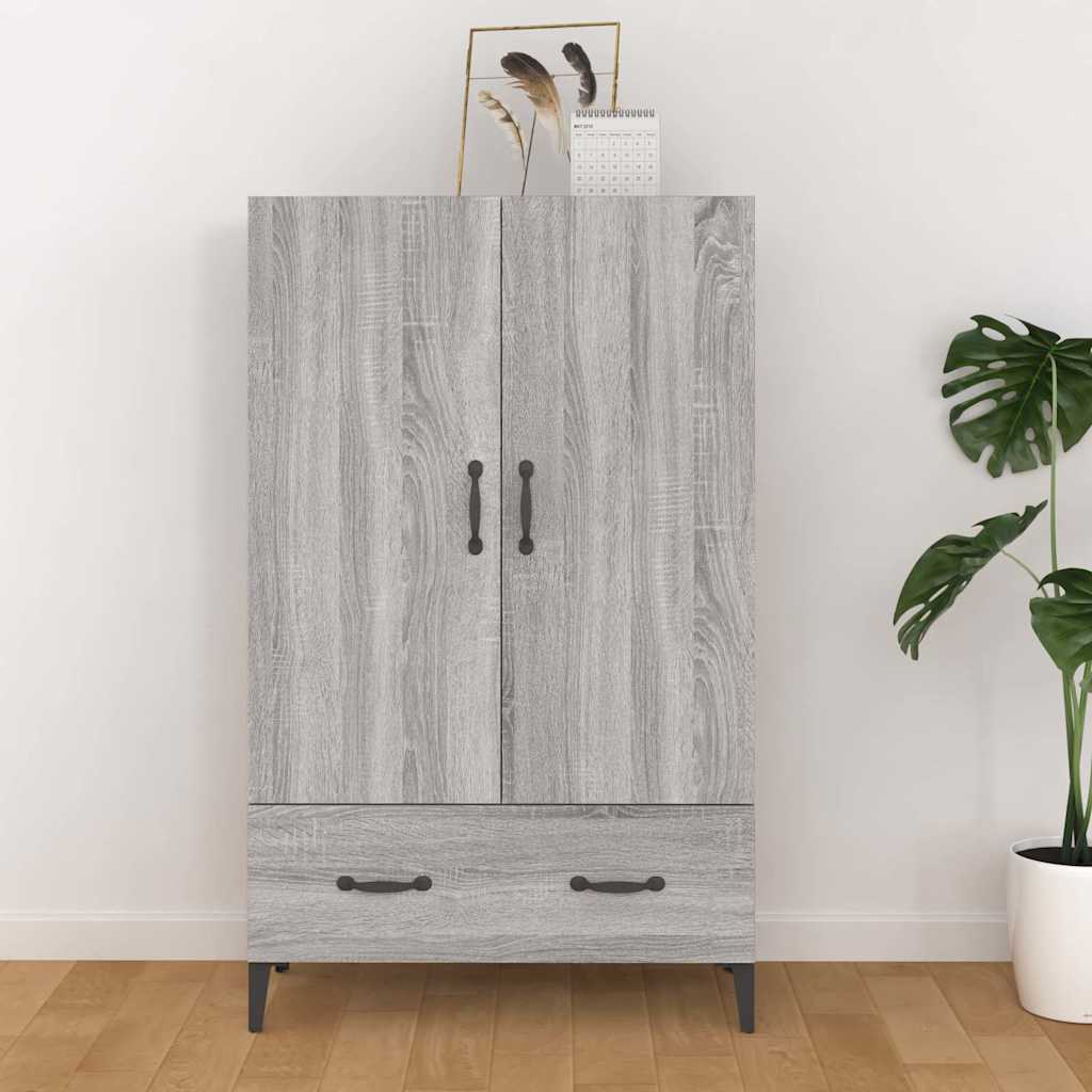 Highboard 70x31x115 cm Engineered Wood Grey sonoma