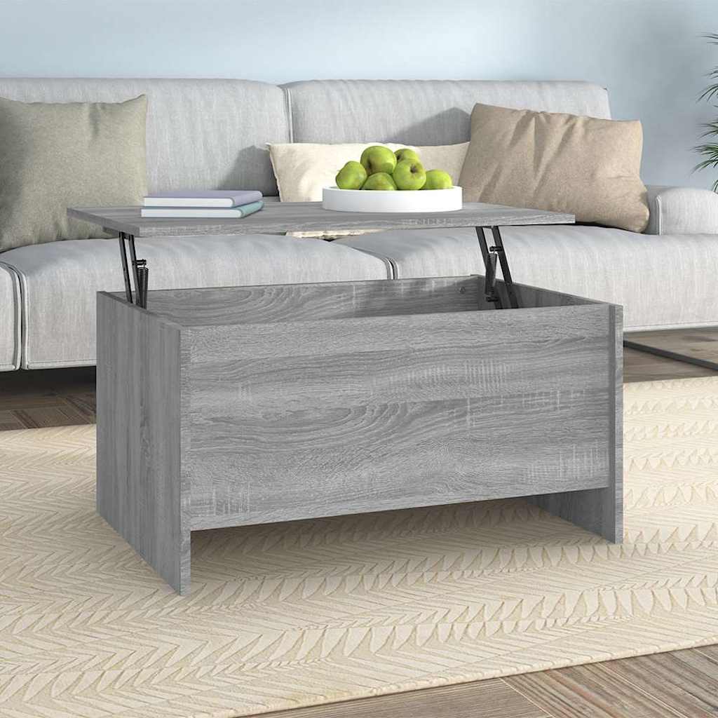 vidaXL Coffee Table | Grey Sonoma | Engineered wood | Adjustable Armrests 1