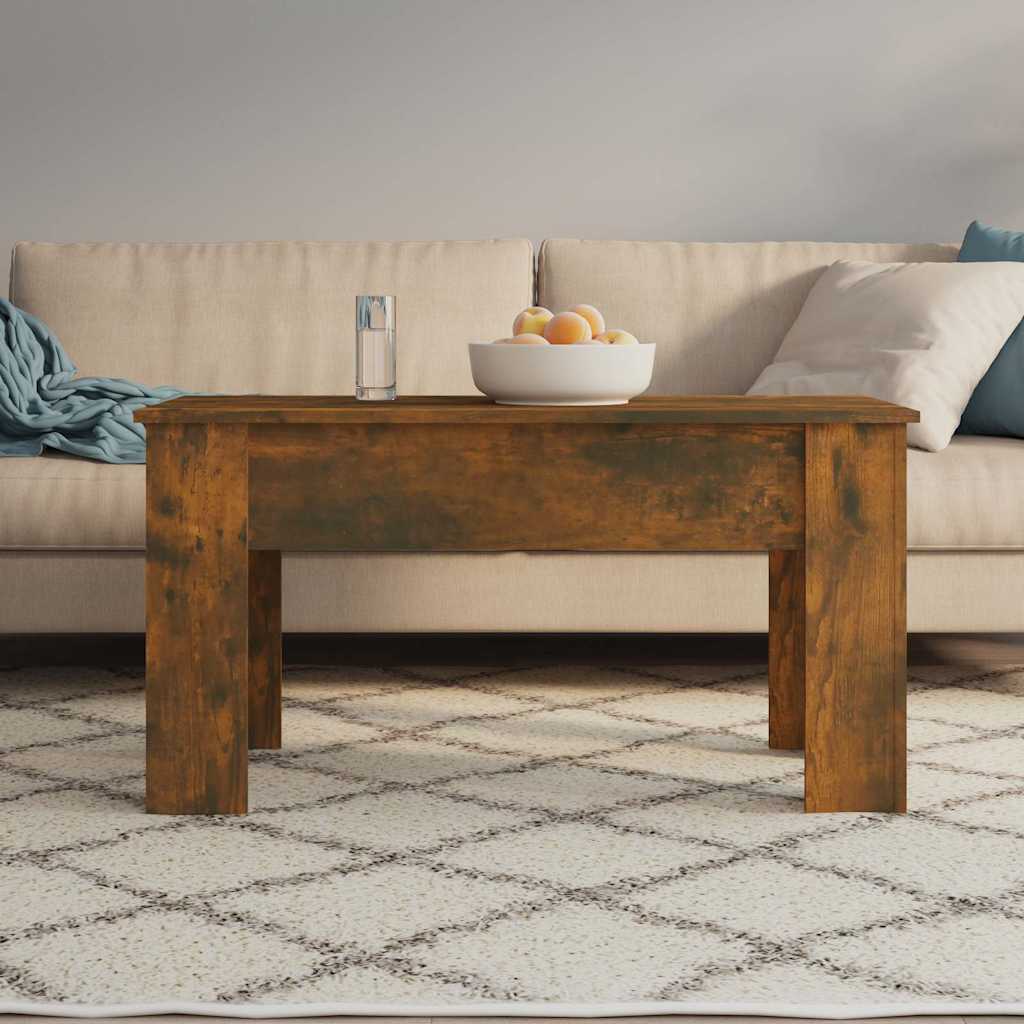vidaXL Coffee Table | Smoked Oak | Engineered Wood | 101 cm x 49 cm x 52 cm 3