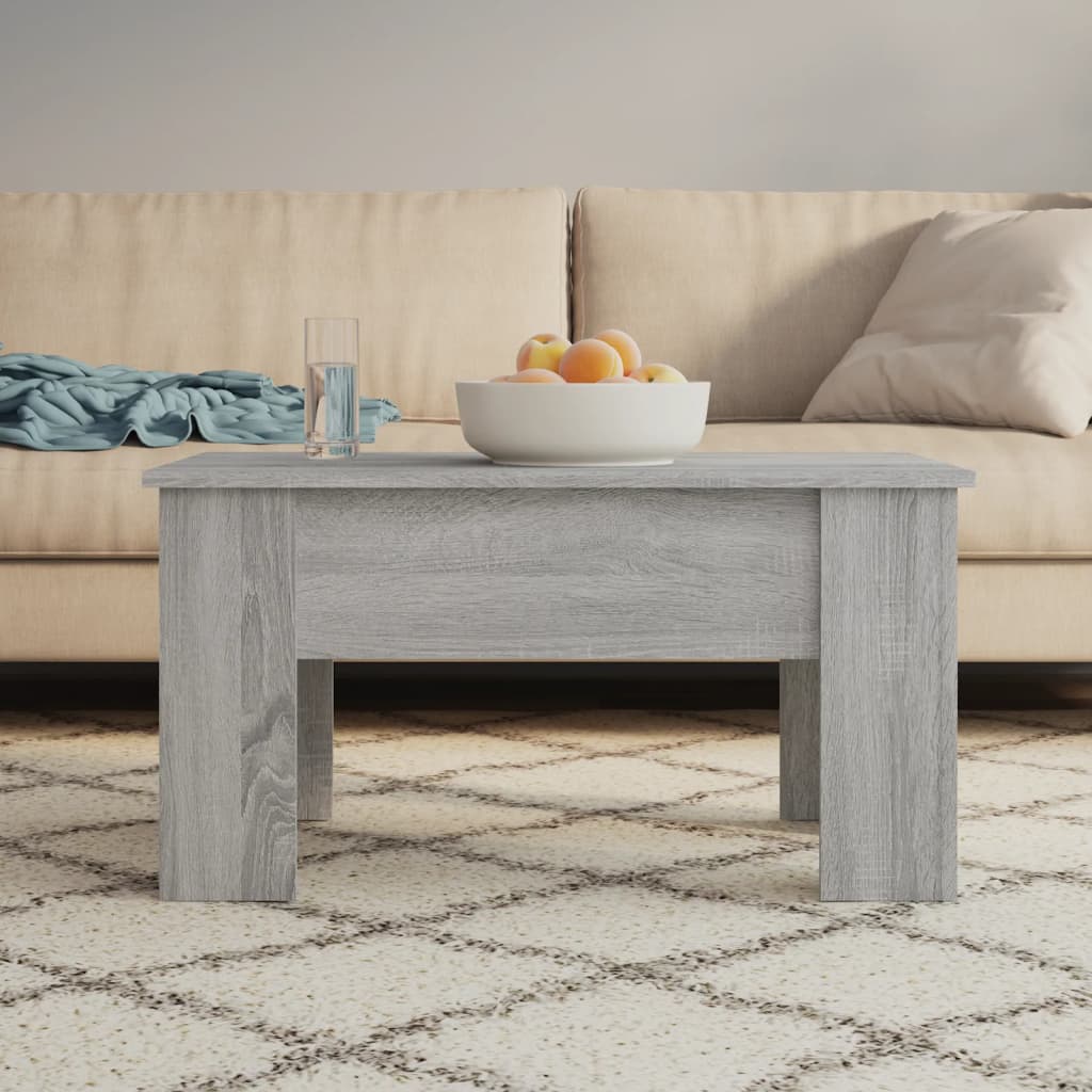 vidaXL Coffee Table Grey Sonoma 79x49x41 cm Engineered Wood 1