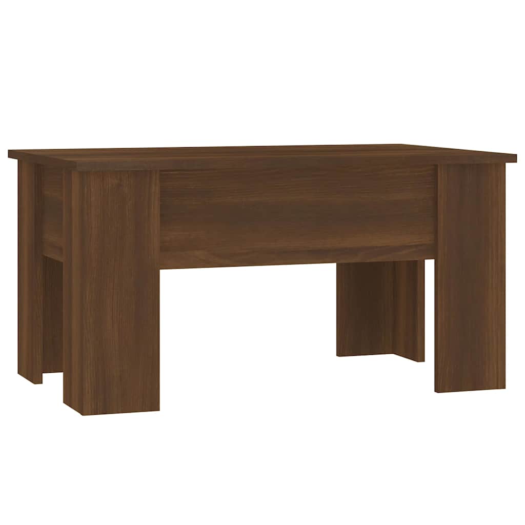 vidaXL Coffee Table | Brown Oak | Engineered Wood | Medium | Adjustable Armrests 2
