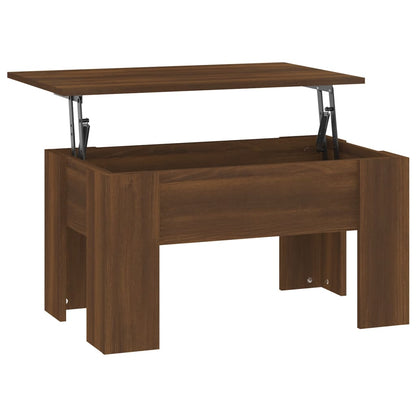vidaXL Coffee Table | Brown Oak | Engineered Wood | Medium | Adjustable Armrests 5