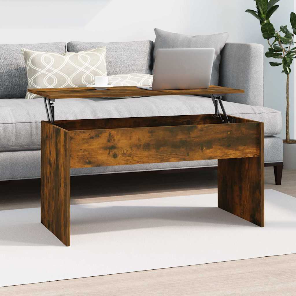 vidaXL Coffee Table | Smoked Oak | Engineered Wood | Medium 1