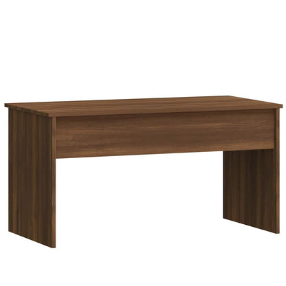 vidaXL Coffee Table Brown Oak 102x50.5x52.5 cm Engineered Wood 3