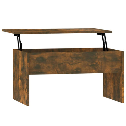 vidaXL Coffee Table | Smoked Oak | Engineered Wood | 80x50.5x41.5 cm 2
