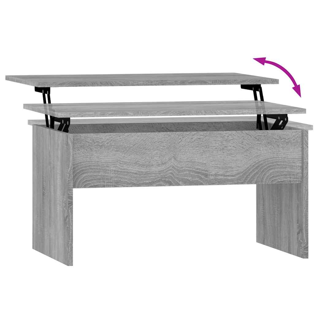 vidaXL Coffee Table | Grey Sonoma | Engineered Wood | 80x50.5x41.5 cm 6