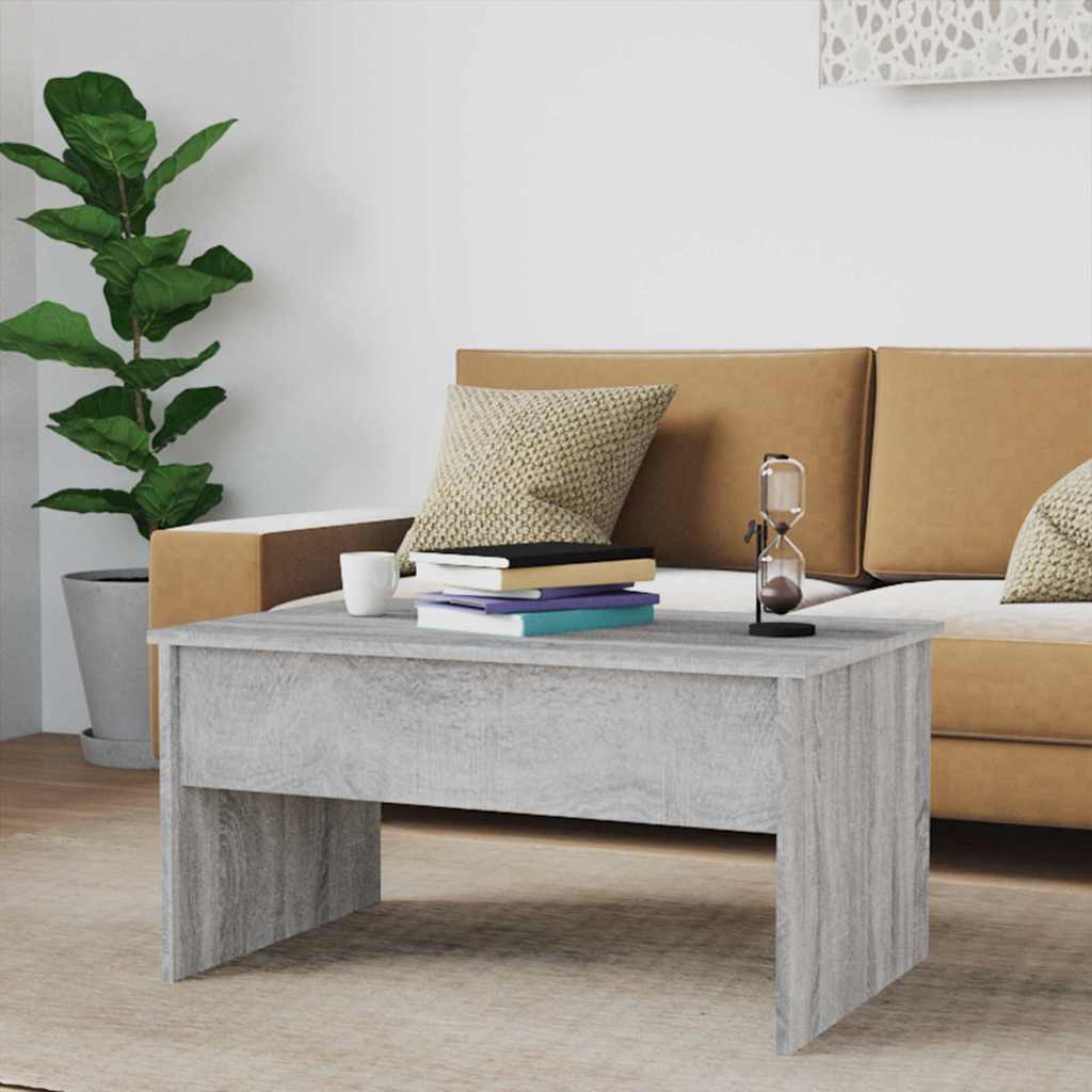 Coffee Table 80x50,5x41,5 cm Engineered Wood Grey sonoma 80 x 50 x 41.5 cm