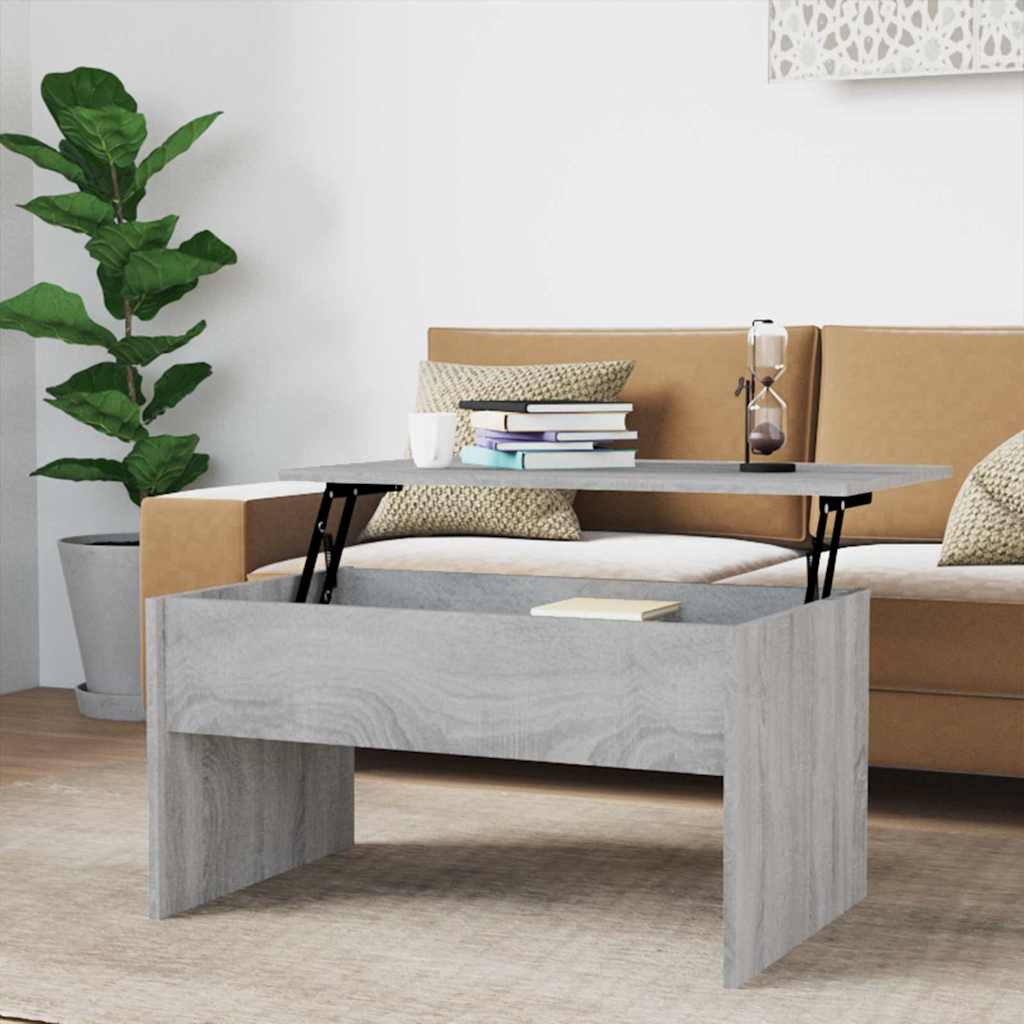 vidaXL Coffee Table | Grey Sonoma | Engineered Wood | 80x50.5x41.5 cm 1