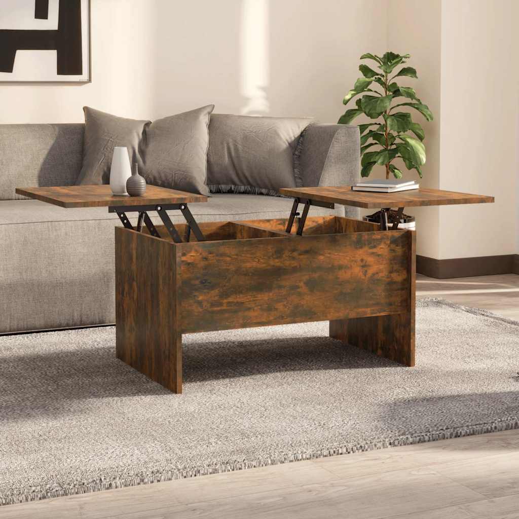 vidaXL Coffee Table | Smoked Oak | Engineered Wood | Medium 1