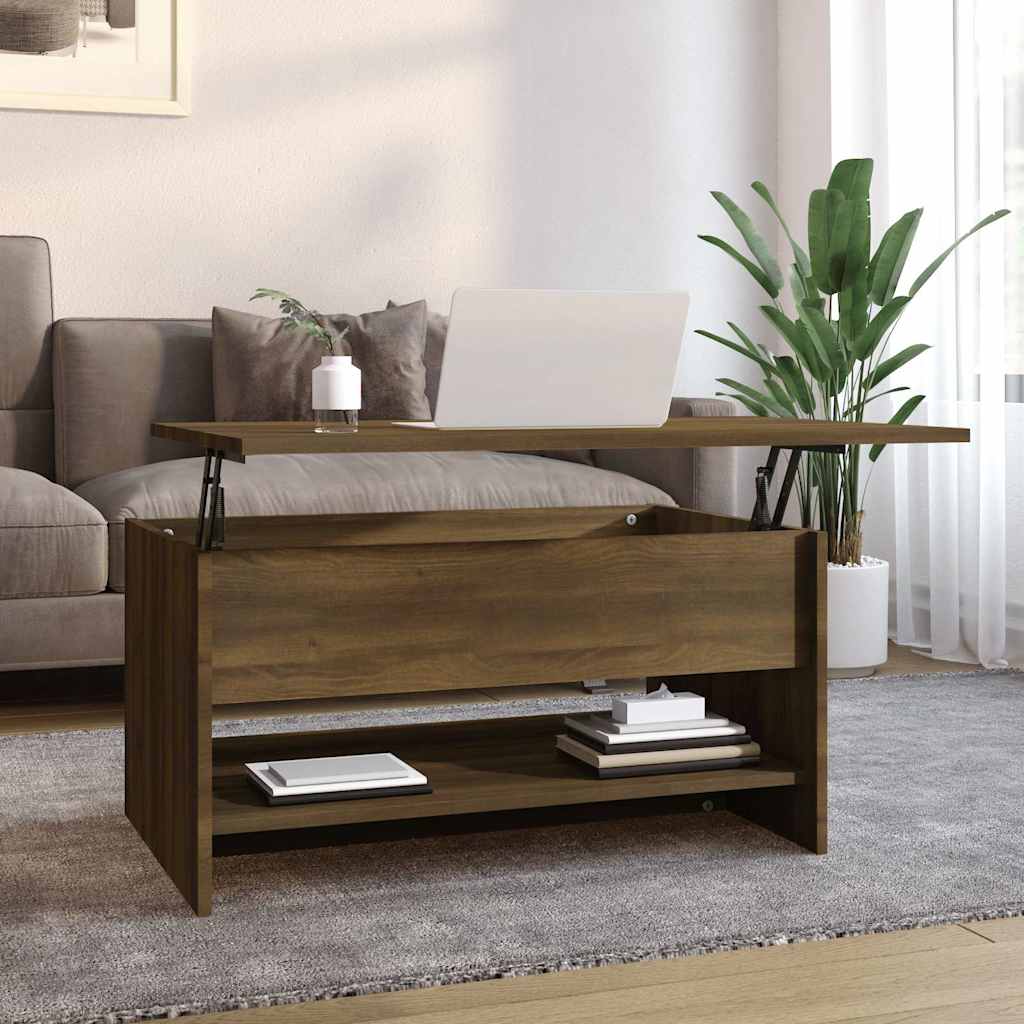 vidaXL Coffee Table 80x50x40 cm Engineered Wood Width 80 cm