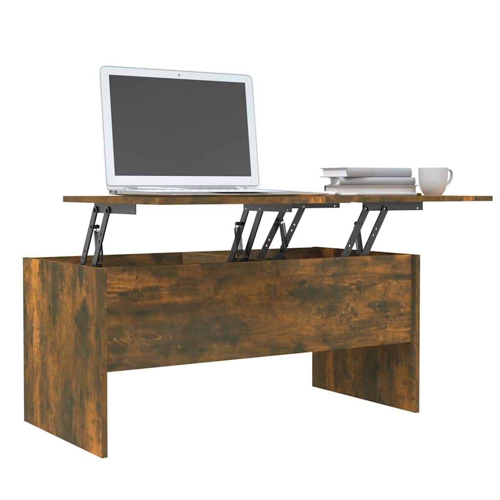 vidaXL Coffee Table | Smoked oak | Engineered wood | Medium | Coffee Table 4