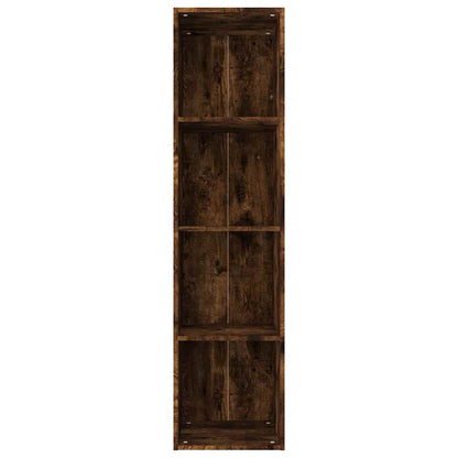 vidaXL Book Cabinet/TV Cabinet Smoked Oak 36x30x143 cm Engineered Wood 6