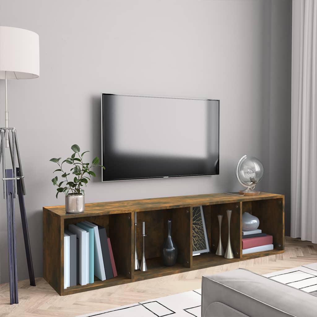 Book Cabinet/TV Cabinet 143x30x36 cm Smoked oak