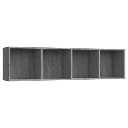 vidaXL Book Cabinet/TV Cabinet Grey Sonoma 143x30x36cm Engineered Wood 2