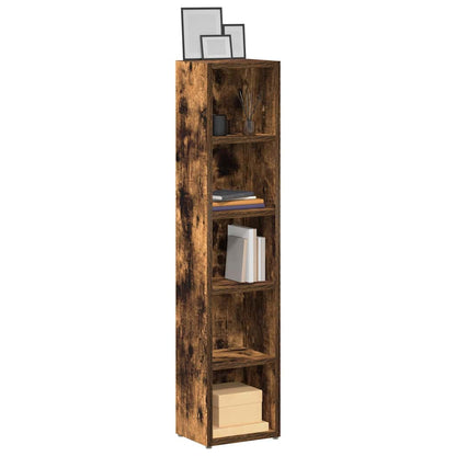 vidaXL CD Cabinets 2 pcs Smoked Oak 21x16x93.5 cm Engineered Wood 1
