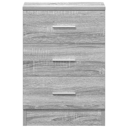 vidaXL Bedside Cabinet Grey Sonoma 38x35x56 cm Engineered Wood 6