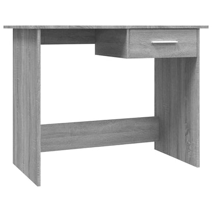 vidaXL Desk Grey Sonoma 100x50x76 cm Engineered Wood 2