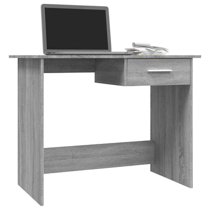 vidaXL Desk Grey Sonoma 100x50x76 cm Engineered Wood 3