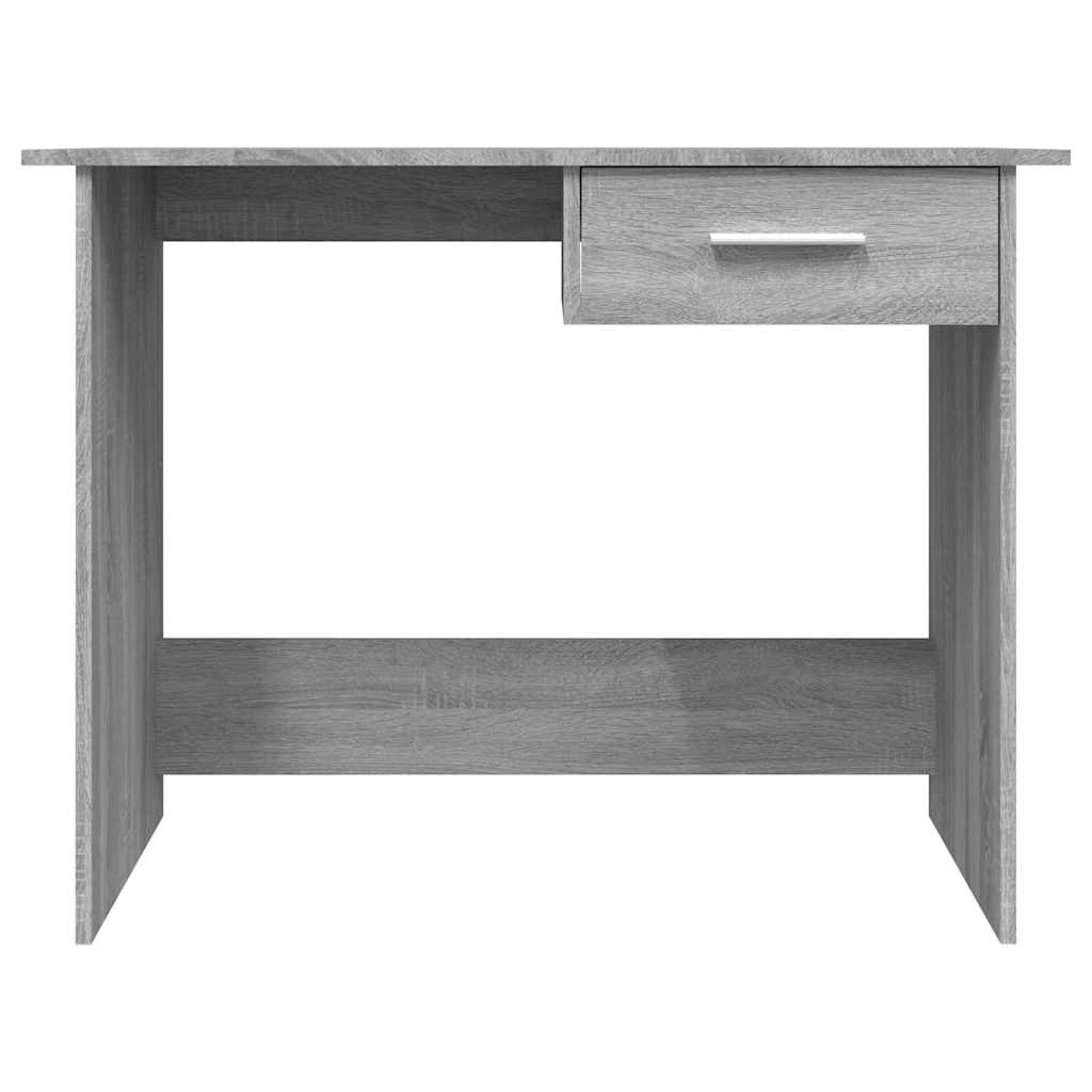 vidaXL Desk Grey Sonoma 100x50x76 cm Engineered Wood 4