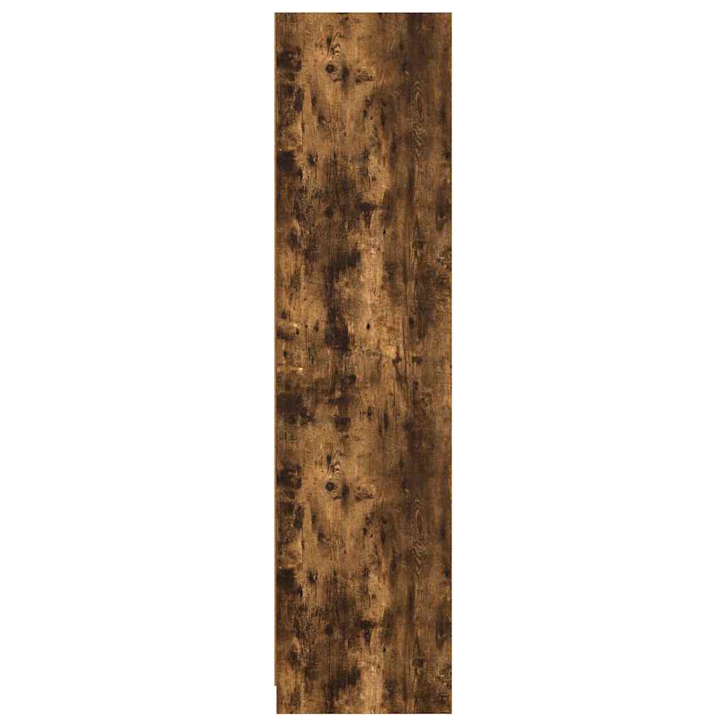 vidaXL Wardrobe Smoked Oak 100x50x200 cm Engineered Wood 5