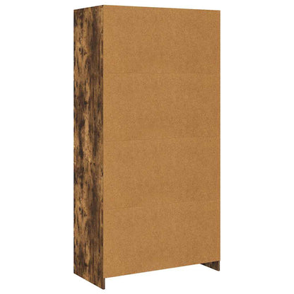 vidaXL Wardrobe Smoked Oak 100x50x200 cm Engineered Wood 6