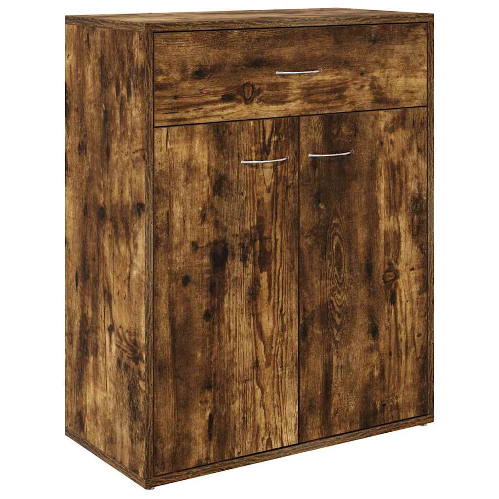 vidaXL Sideboard Smoked Oak 60x30x75 cm Engineered Wood 2