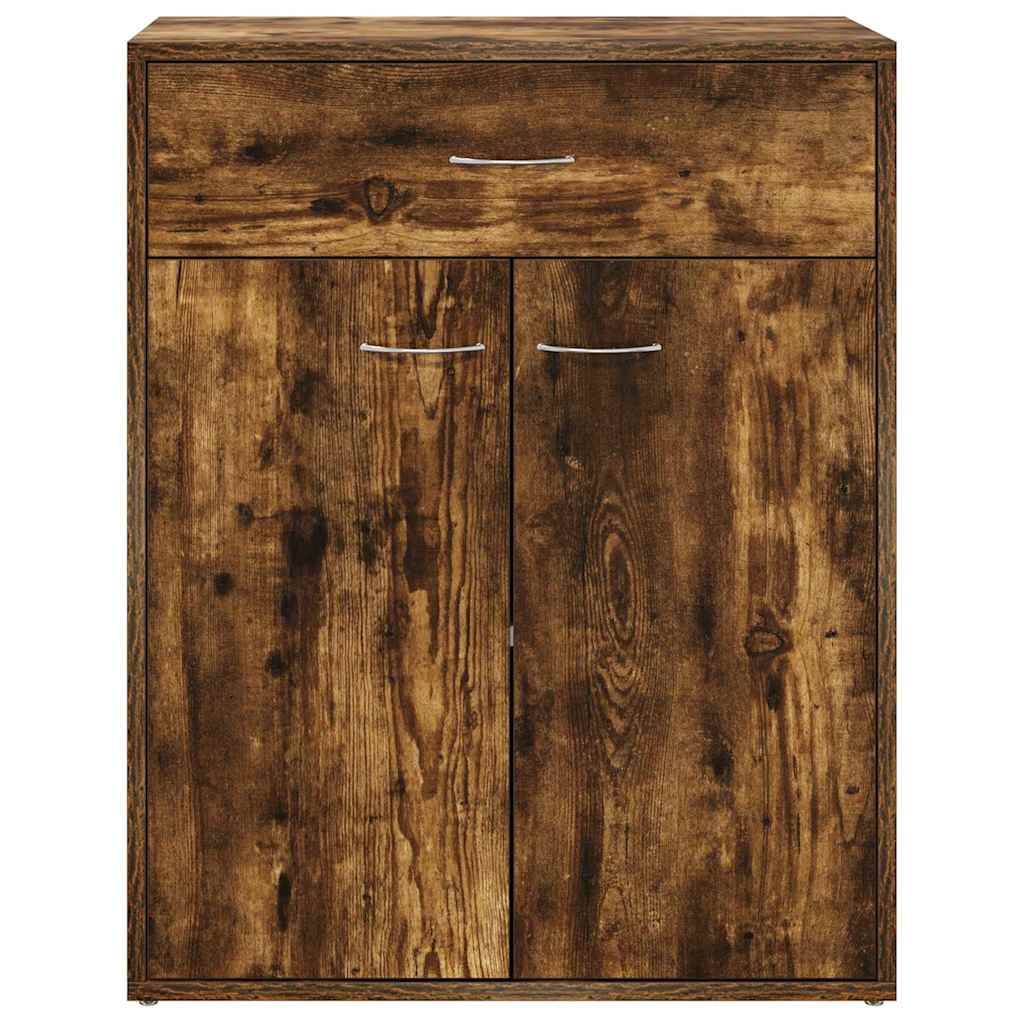 vidaXL Sideboard Smoked Oak 60x30x75 cm Engineered Wood 5