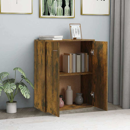 vidaXL Sideboard Smoked Oak 60x30x75 cm Engineered Wood 3