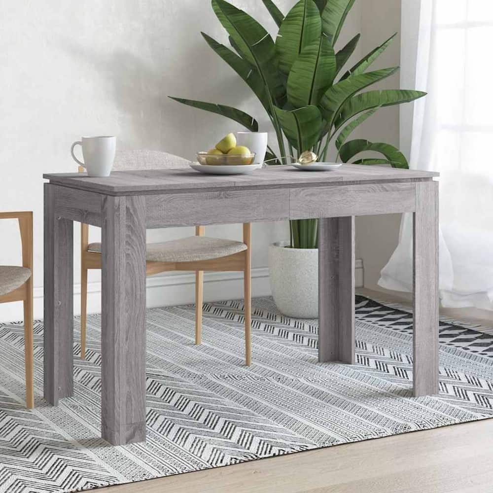 Dining Table 120x60x76 cm Engineered Wood Grey sonoma