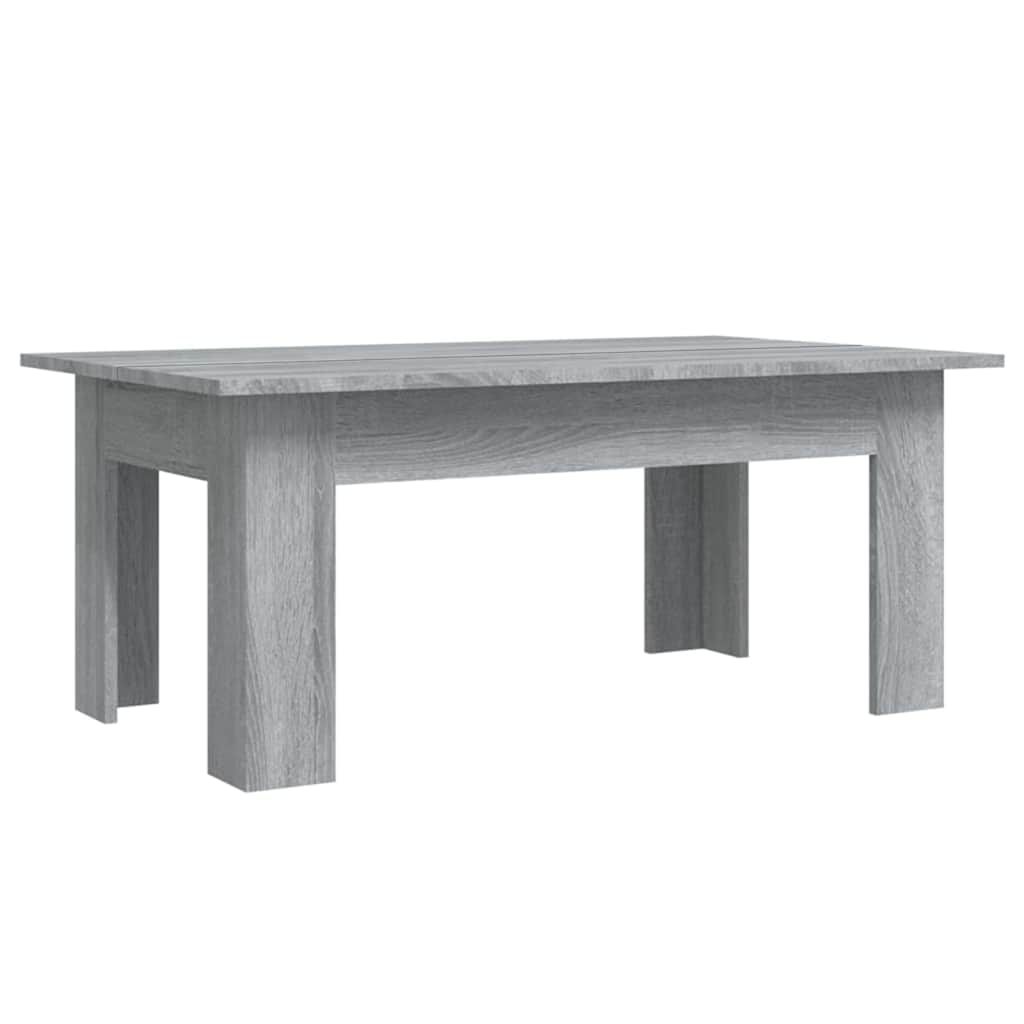 vidaXL Coffee Table Grey Sonoma 100x60x42 cm Engineered Wood 2