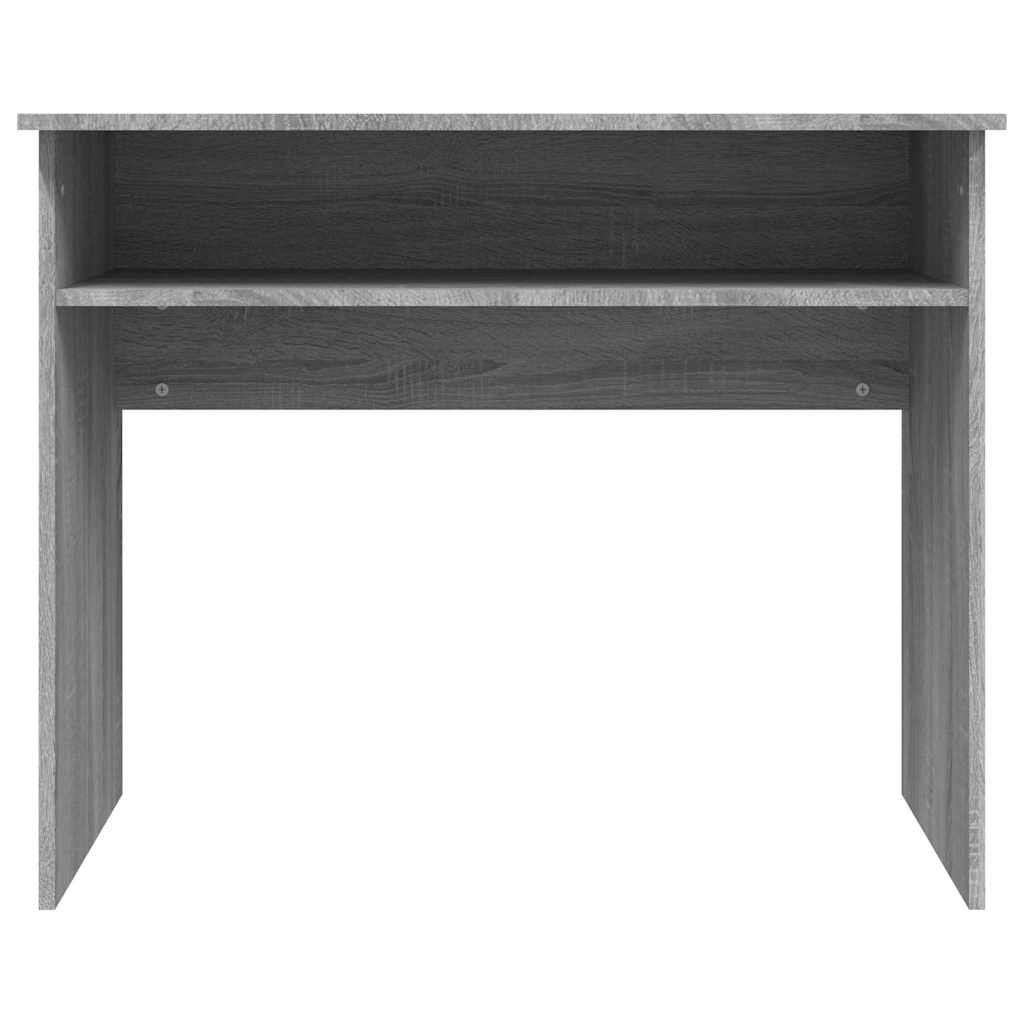 vidaXL Desk Grey Sonoma 90x50x74 cm Engineered Wood 4