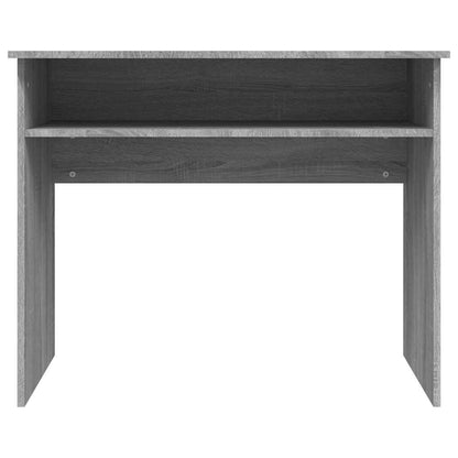 vidaXL Desk Grey Sonoma 90x50x74 cm Engineered Wood 4