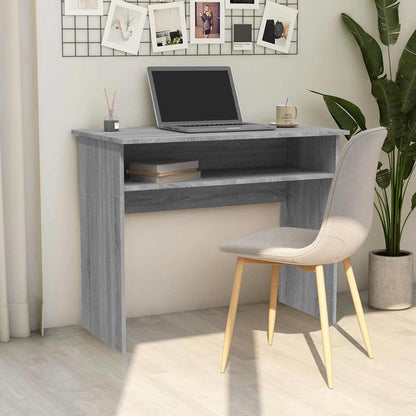 vidaXL Desk Grey Sonoma 90x50x74 cm Engineered Wood 1