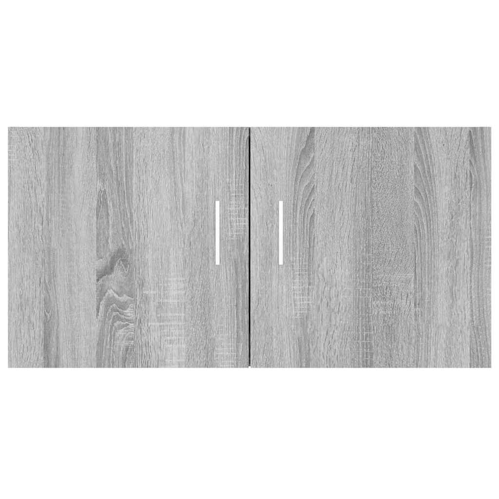 vidaXL Wall Mounted Cabinet Grey Sonoma 80x39x40 cm Engineered Wood 5