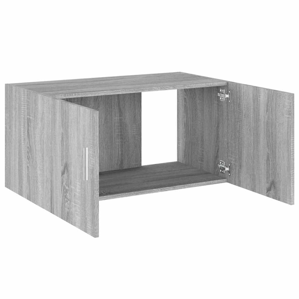 vidaXL Wall Mounted Cabinet Grey Sonoma 80x39x40 cm Engineered Wood 6