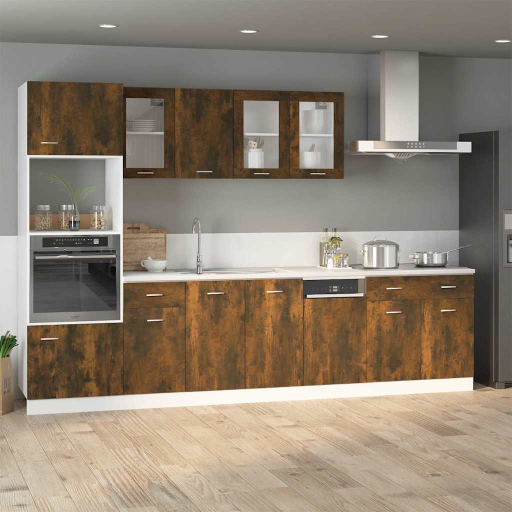 vidaXL Drawer Bottom Cabinet Lyon Smoked Oak 40x46x81.5 cm Engineered Wood 3