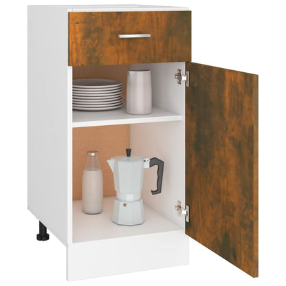 vidaXL Drawer Bottom Cabinet Lyon Smoked Oak 40x46x81.5 cm Engineered Wood 4